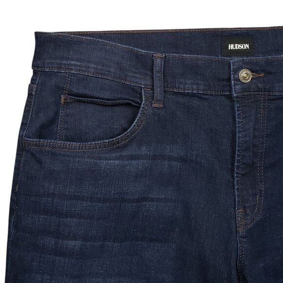 Hudson Blake Slim Straight‎ Jeans Mens 40 Zip Fly Dark Wash - Picture 3 of 10
